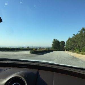 The View Down the Coastline When Driving from Newport Coast to Newport Beach