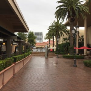 Walking to Breakfast at Fashion Island in Newport Beach, California