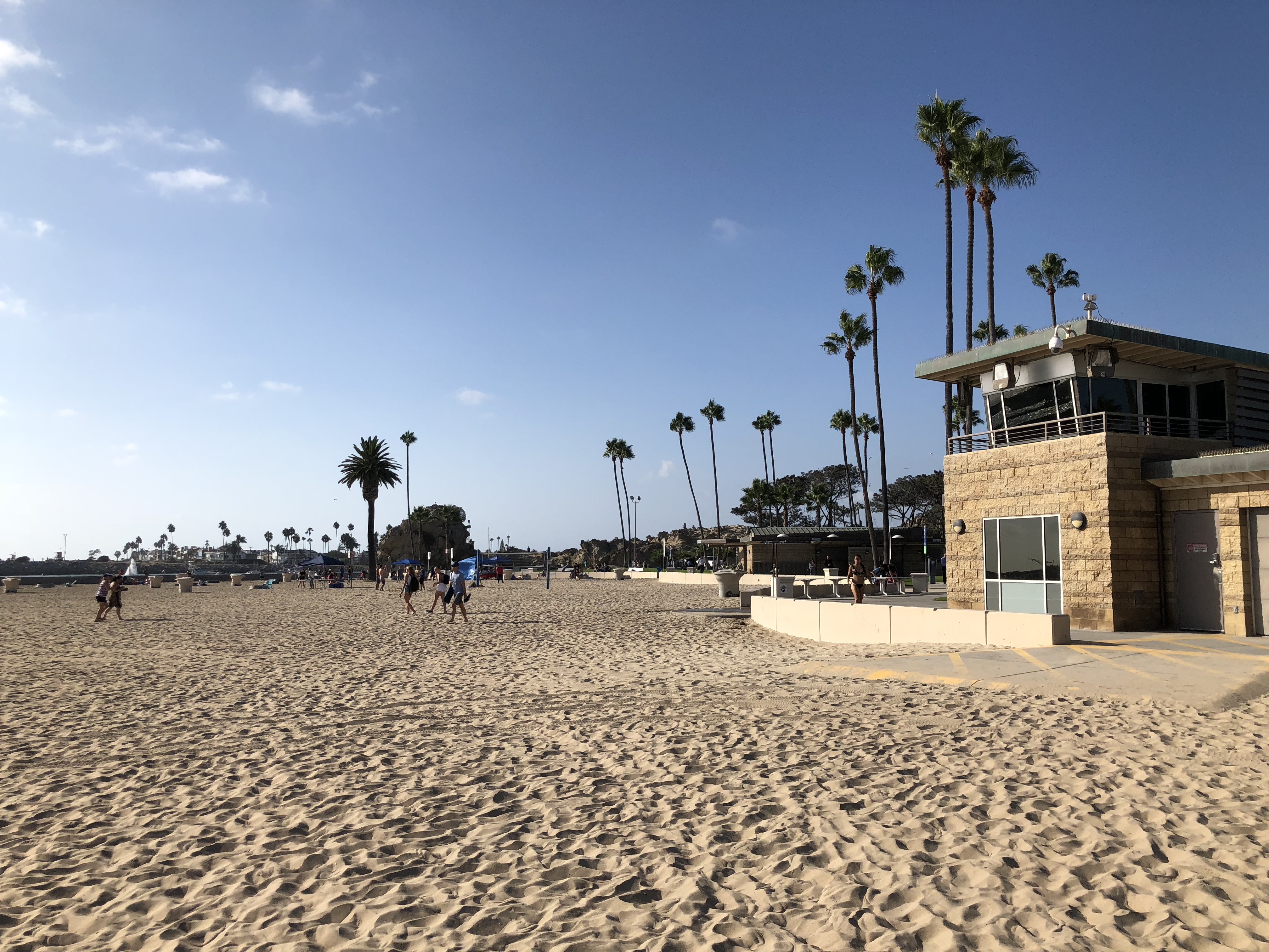 Josh and Aaron at Corona del Mar State Beach in California 10-06-2018 Looking Back Towards the Beach