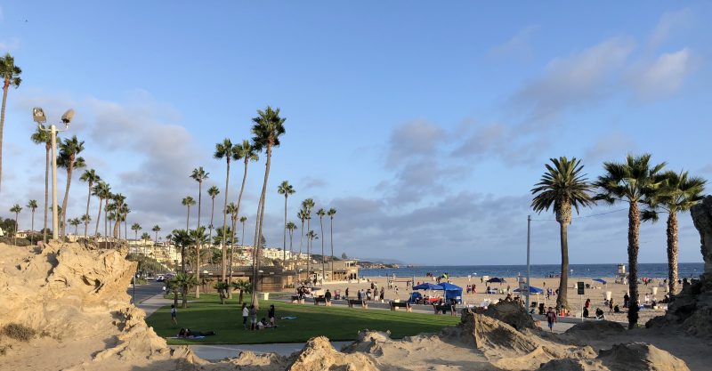 Joshua Kennon and Aaron Green at Corona del Mar State Beach on October 6, 2018