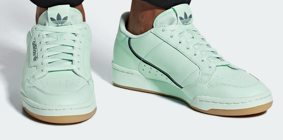 Adidas Continental 80 Shoes Mint Mens