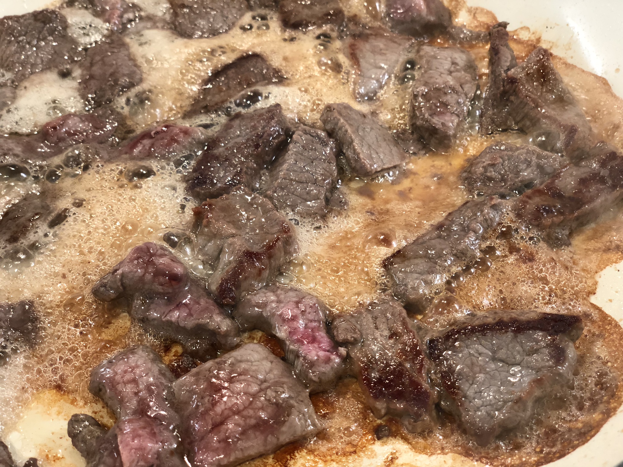 Beef Browning - Coming Along Nicely for Beef Stroganoff