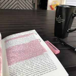 Reading Middlemarch by George Eliot in Kentucky - Woodford Reserve Coffee Mug