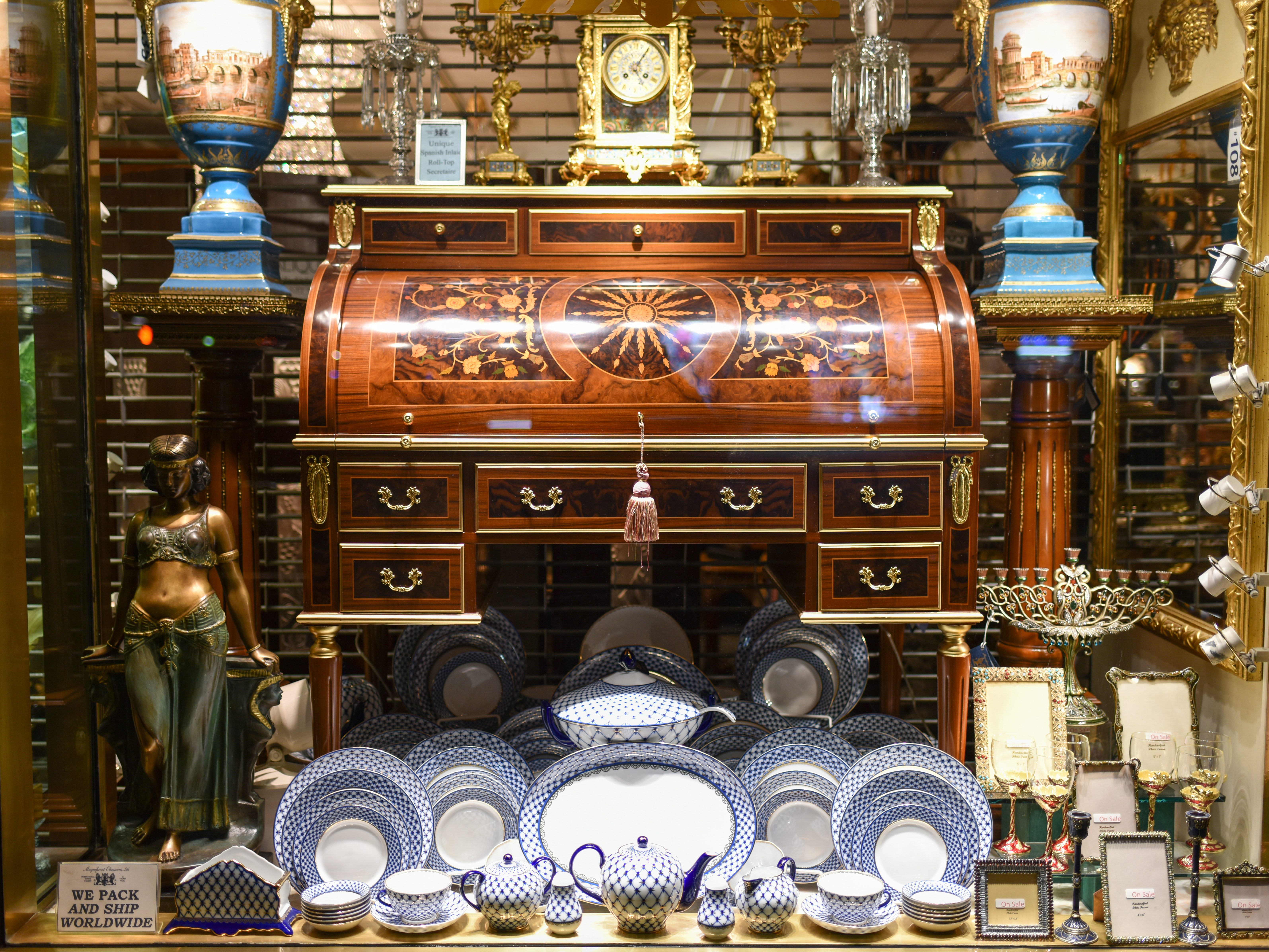 Antique Store Window Antique Prices as an Investment Have Collapsed