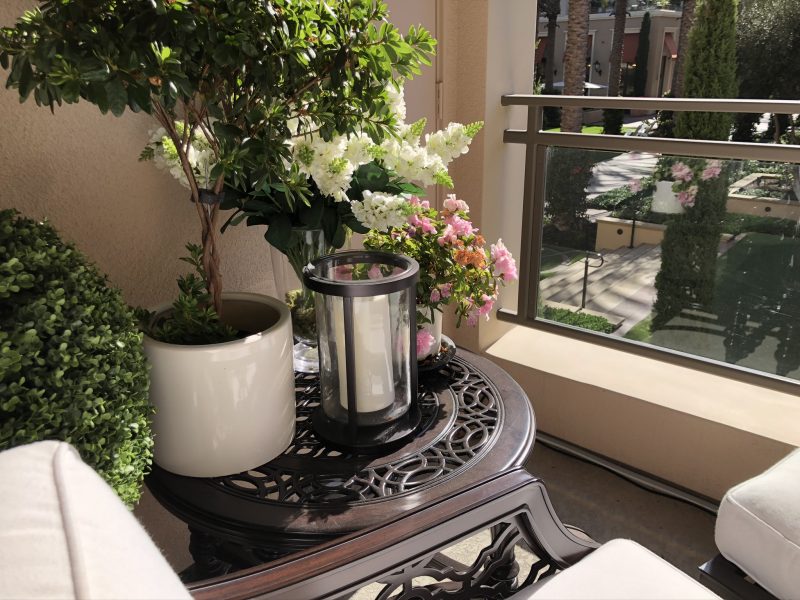 Joshua and Aaron Reading Area on Small Balcony Joshua and Aaron Reading Area on Small Balcony