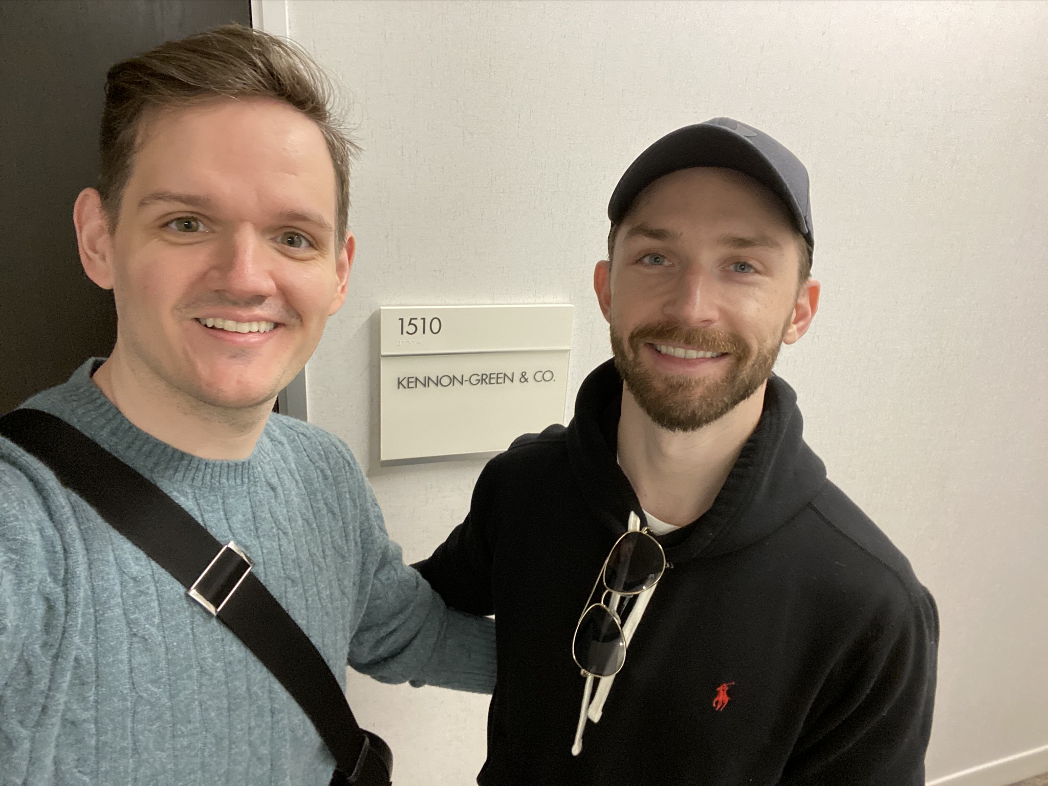 Joshua and Aaron Standing Outside the new Kennon-Green & Company, LLC Offices