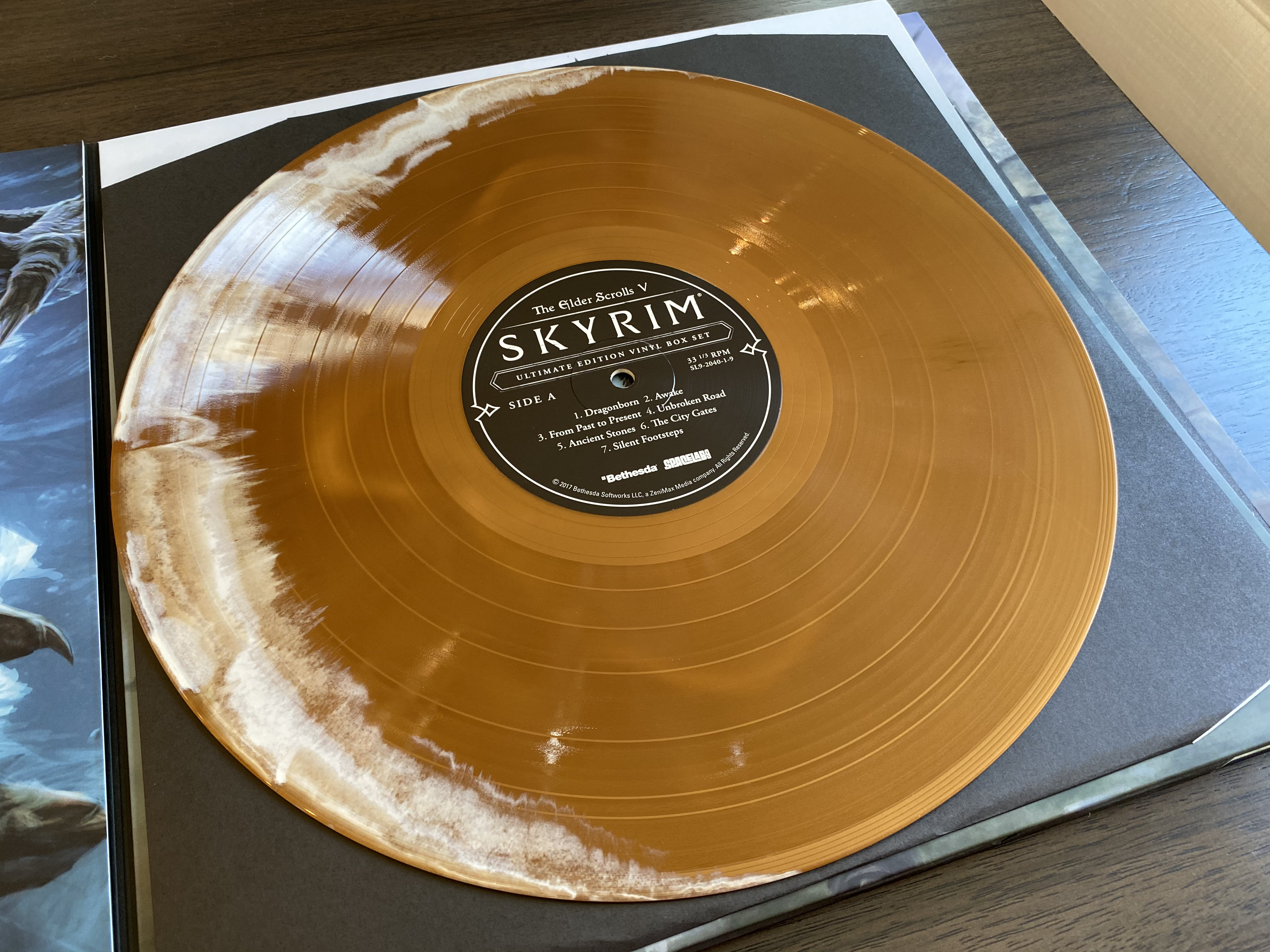 Kennon-Green Elder Scrolls V Skyrim Ultimate Edition Vinyl Box Set Sweet Roll Comic Con Limited LP - Side A
