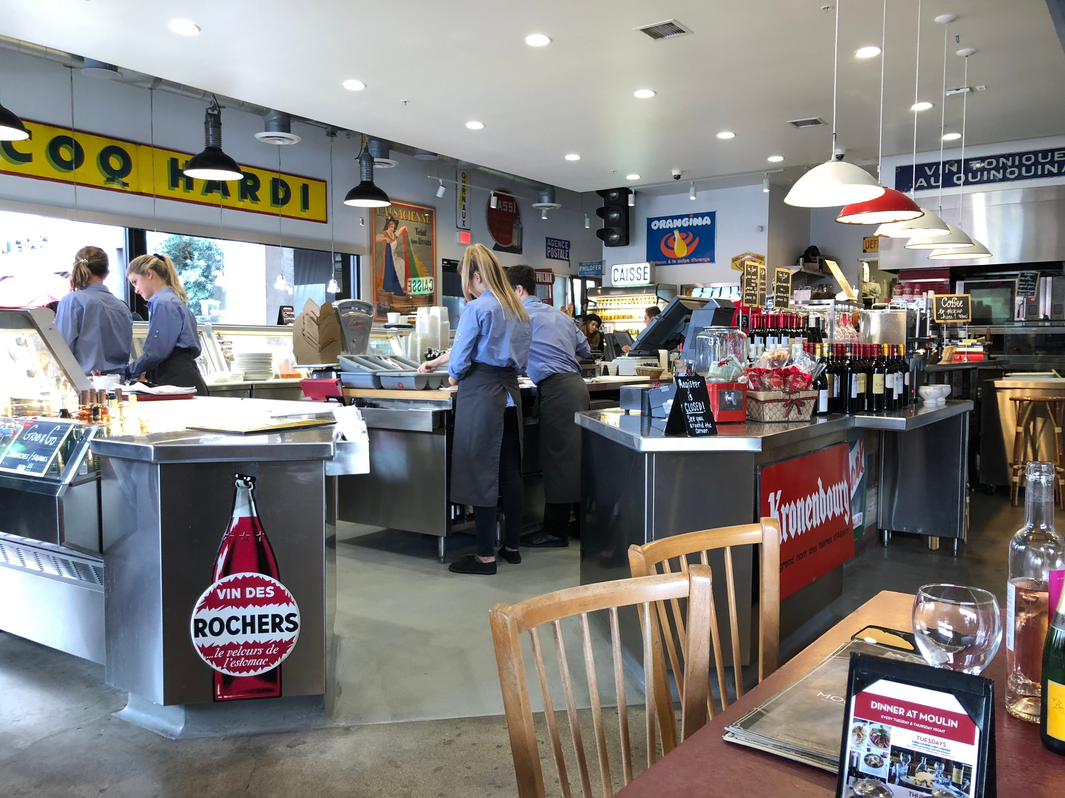 Inside French Cafe and Bakery Moulin in Newport Beach - October 13th, 2018