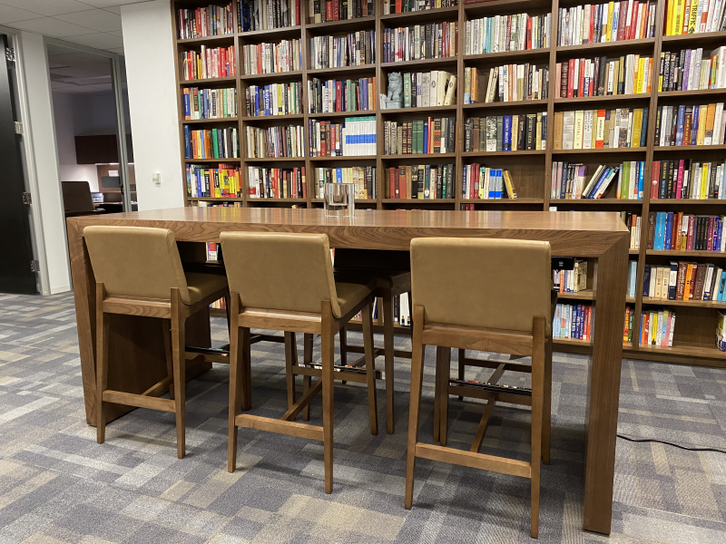 Waterfall Style Quarter-Cut Walnut Conference Table Kennon-Green & Co Waterfall Style Quarter-Cut Walnut Conference Table Kennon-Green & Co