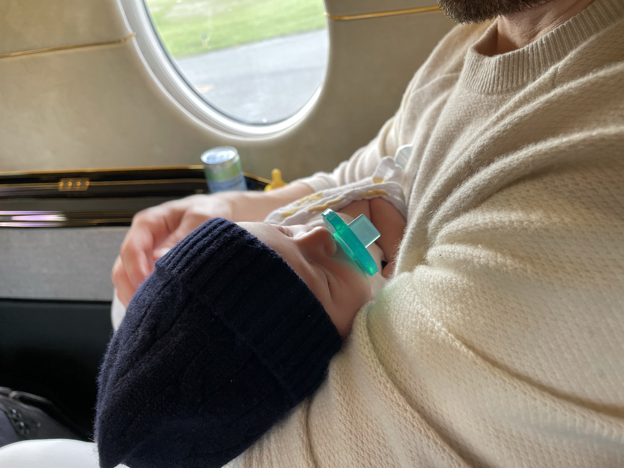 Dorian Sleeping on the Plane
