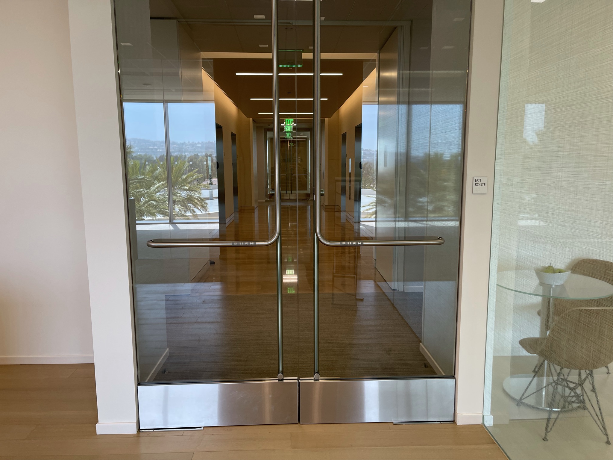 Looking Out Towards the Elevators of Our New Office at 520 Newport Center Drive