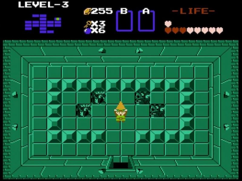 Legend of Zelda NES Level 3 Triforce Legend of Zelda NES Level 3 Triforce